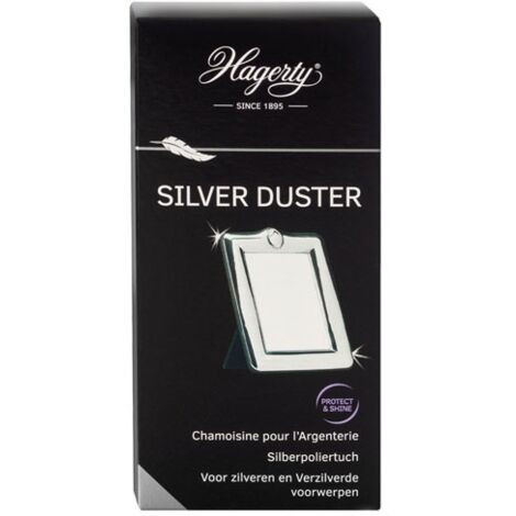 Chiffon nettoyant argenterie microfibre 35 x 55 cm – Protège contre les ternissures – Redonne éclat à l'argent – Hagerty