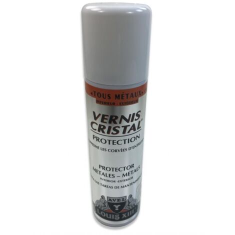 Vernis cristal incolore brillant protection métaux et dorures intérieur/extérieur, 150 ml