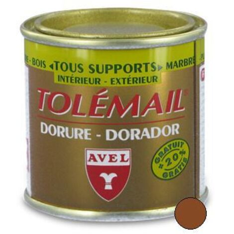 Peinture dorure Tolémail vieil or 50ml – Résine acrylique phase solvant – Fini doré de qualité – Pour décoration et restauration – Avel