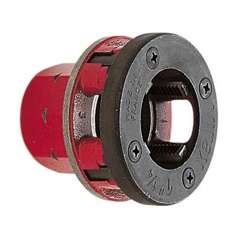 Virax – Tête avec peigne BSPT 1/2' – Filetage droit – Pour acier – Entraînement épaulement à huit pans – Positionnement précis des peignes