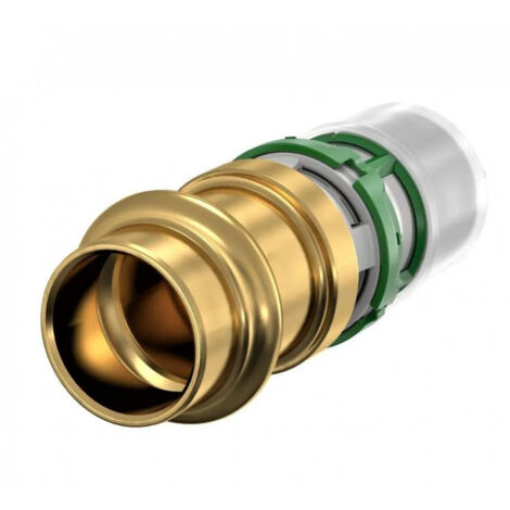 Comap – Raccord passerelle à sertir cuivre 22 mm – Multicouche 26X2 – Bague Visu-Control – Hydraulique améliorée pour plomberie