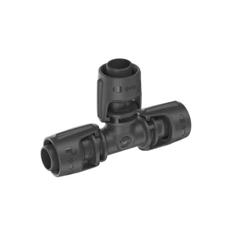 Gardena – Té pour goutte à goutte 13mm – Lot de 5 pièces – Connexion Quick & Easy – Raccord pour arrosage enterré