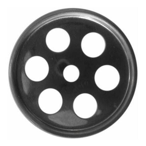 Grille ronde trop-plein d'évier D. 39 mm , inox