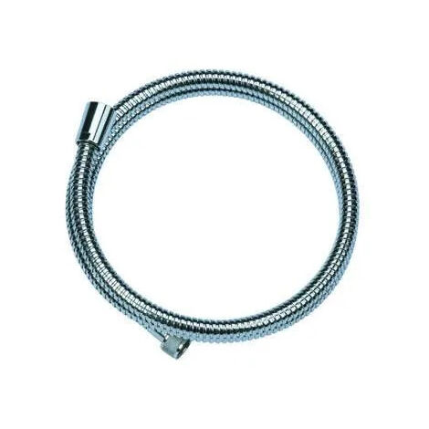 Flexible de douche laiton double agrafage 1m75, 1 écrou conique 15x21, 1 écrou moleté 15x21. (1/2)