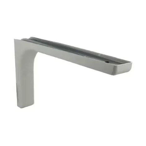 CIME Equerre Léonard Acier Plastifié Blanc, H.14.4 X P.24 Cm (1/2)