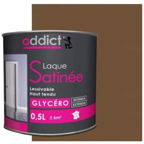 Peinture Laque Glycéro Satin 0.5 Litre Ton Bois - Addict (1/2)