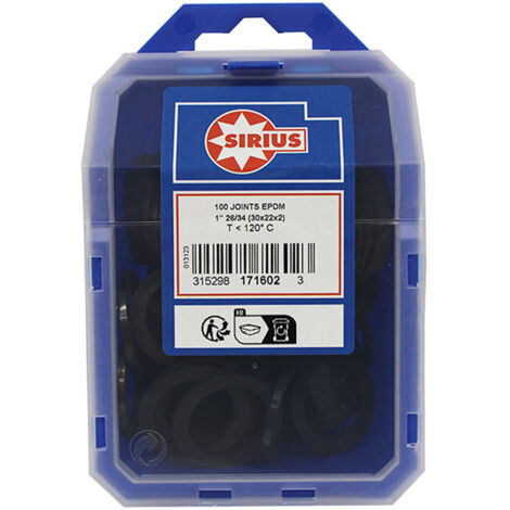 100 Joints ACS en Caoutchouc EPDM pour eau-chaude et froide sanitaire 1'' (26/34) - Watts (1/3)