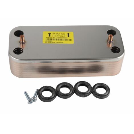 Échangeur thermique 16 plaques – Longueur 1000mm – Pour circuits hydrauliques – Compatible avec chaudières CHAFFOTEAUX