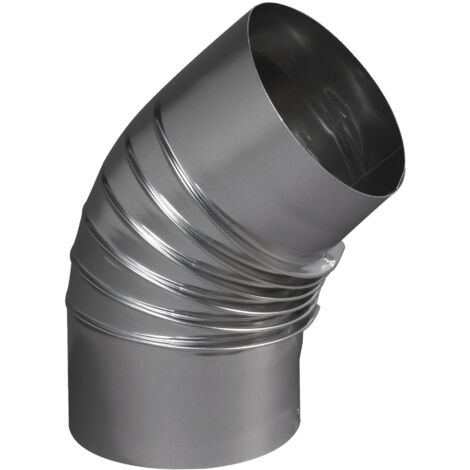 Coudes plissés BR 45 dégré alu, diamètre 167