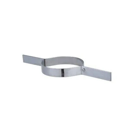 TEN – Collier inox 125 mm – Fixation tubage flexible cheminée – Compatible gaz, bois, fuel – Diamètre 125 x 131 mm