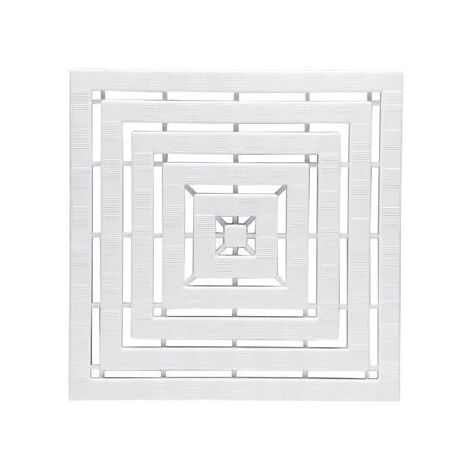 Pellet – Caillebotis antidérapant en plastique blanc – Surface sécurisée pour baignoire et douche – Dimensions 80x40cm – Lot de 2 unités (1/4)