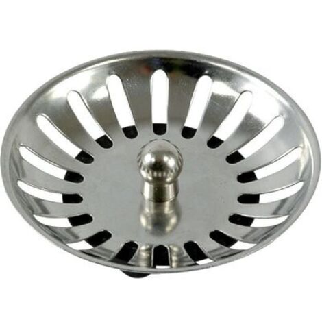 Panier Inox Pour Bonde Manuelle D'évier D. 75 Mm