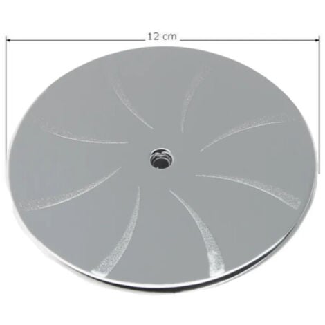 Capot chromé diamètre 120 mm pour bonde receveur douche diamètre 90 mm