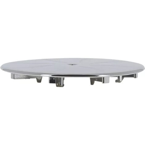 Capot chromé diamètre 120 mm pour bonde receveur douche diamètre 90 mm