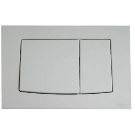 Plaque double debit ABS blanche Valsir Winner 2 (1/3)