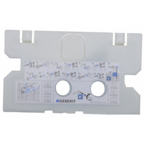 Plaque de protection pour réservoir WC encastré Delta – Finition métal – Installation rapide – Compatible réservoirs Geberit