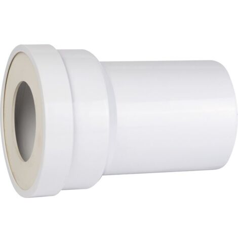 Pipe courte droite plastique D100m avec joint à lèvre néoprène (1/10)