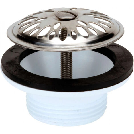 Nicoll – Bonde d'urinoir à grille bombée 60mm – Drainage efficace – Polypropylène et élastomère – Prévention des obstructions