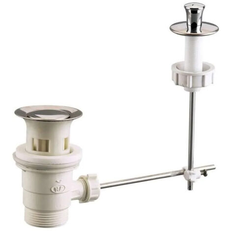 Bonde de vidage de lavabo automatique avec tirette verticale - VALENTIN - 00 60210000000 (1/2)