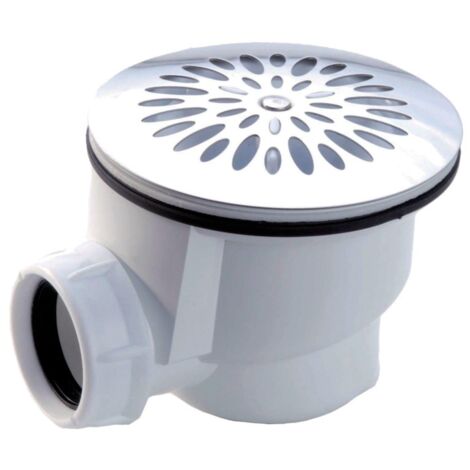 Bonde De Douche Valentin à Visser Horizontale Diamètre 90 Avec Grille 115 Mm