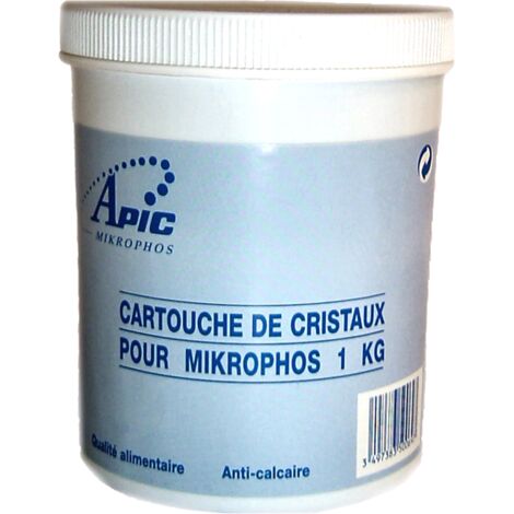 Cristaux polyphosphate MIKROPHOS 1 kg – Protection contre le calcaire – Efficacité optimale pour installations domestiques – Fluid'O