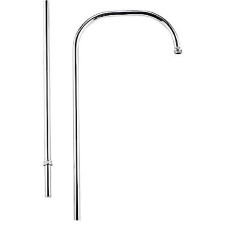 Nicoll – Colonne de douche hydromassante en laiton chromé – Hauteur 1100 mm – Diamètre 16 mm – Pour collectivités – Installation facile