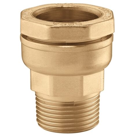 Raccord DECA droit mâle 3/4" (20/27) laiton pour tube PE Ø25 - Sferaco (1/3)