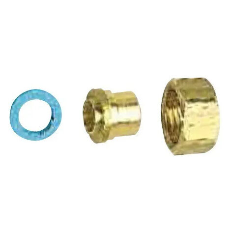 Sachet de 2 raccords 2 pièces Joint Plat GAZ G3/4" (20/27) à braser sur cuivre Ø20 - Gurtner