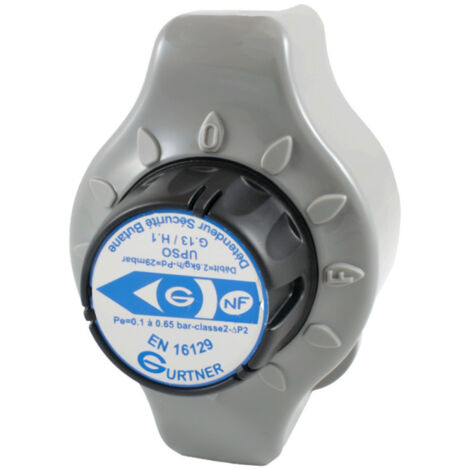 Détendeur déclencheur sécurité Butane D.S.B 1.3 kg/h, 29mb, mâle 20x150 NF EN (1/3)