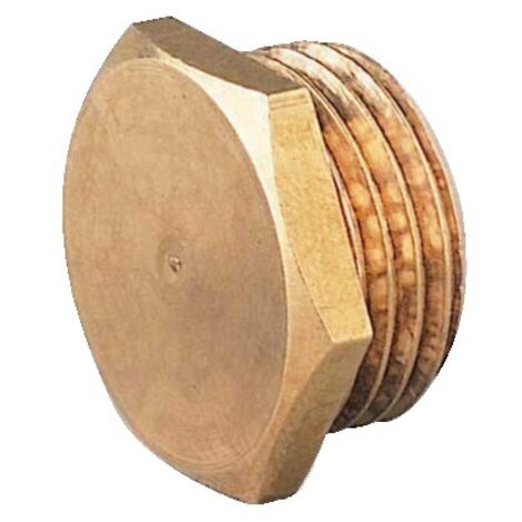 Bouchon laiton tête 6pans mâle à visser 8X13 (1/4)