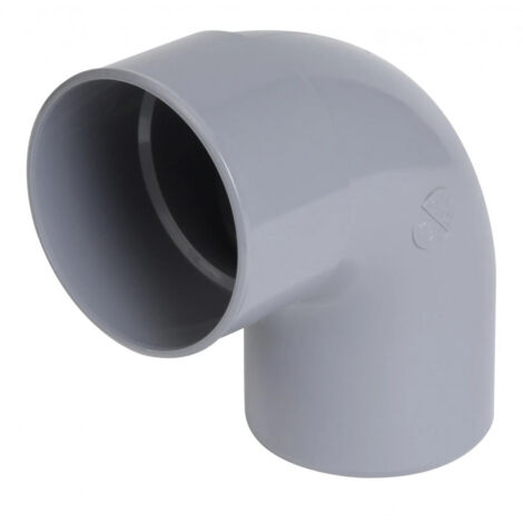 Nicoll – Coude PVC mâle-femelle 87°30 – Raccord d'évacuation 63mm – Longueur 71mm – Largeur 120mm – Pour installations plomberie - 87d30