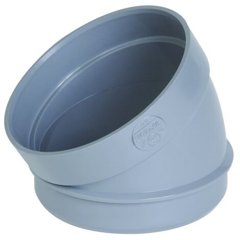 Nicoll – Coude PVC mâle-femelle 30° diamètre 100 mm – Raccord évacuation pour espaces restreints – Emboîtement facile sans ovalisation (1/5)