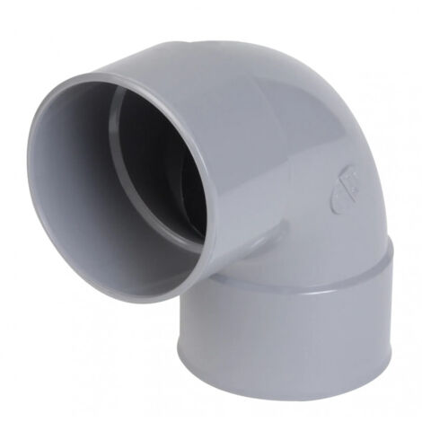 Nicoll – Coude PVC évacuation femelle-femelle 87°30 Ø75 – Raccord pour chantiers humides – Classement feu NF-M1 – Matériau lisse pour éviter impuretés