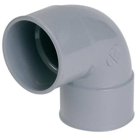 Nicoll – Coude PVC femelle-femelle 100 mm à 87°30 – Raccord à coller pour évacuation eaux usées – Matériau lisse et recyclable