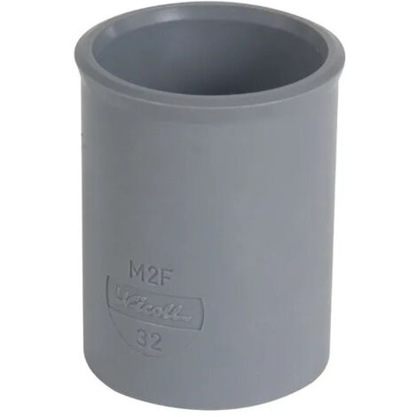 Nicoll – Manchon PVC à butée 100 mm – Femelle-femelle à coller – Raccord pour réseaux d'évacuation – Classement feu NF-M1