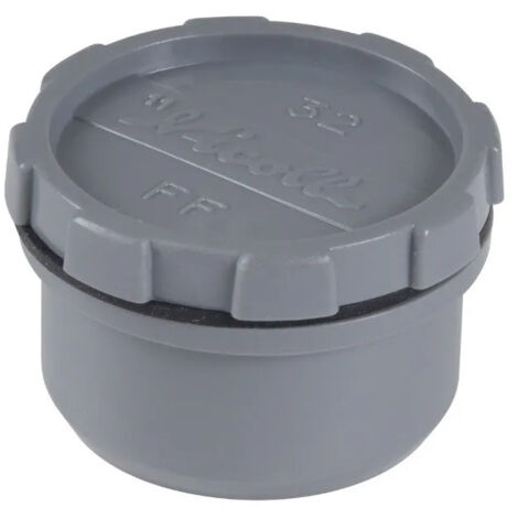 Wirquin – Bouchon de visite Ø32 mm en PVC – Accès direct sécurisé aux canalisations – À coller – Norme NF Me – Design lisse anti-impuretés