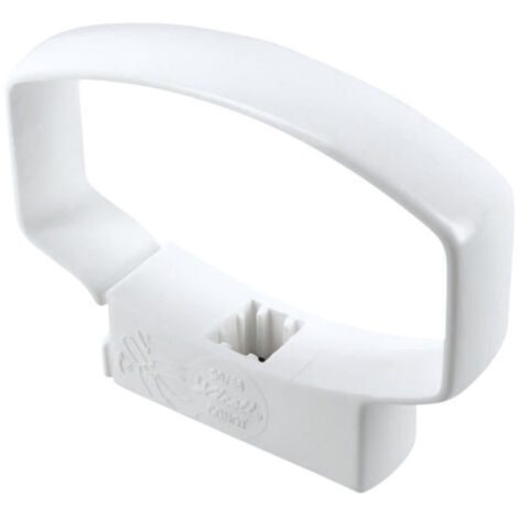 Nicoll – Collier monobloc 90x56 ovation 28 blanc – PVC résistant à la corrosion – Installation rapide par clipsage – Pour tubes de descente d'eaux pluviales (1/5)