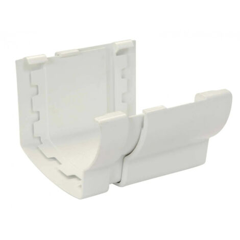 Nicoll – Jonction de dilatation ovation LG38 blanche – Raccord pour gouttière PVC – Connexion fiable pour descentes 105x76mm