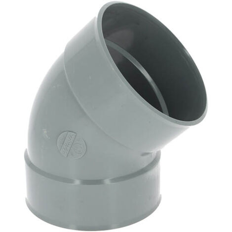 NICOLL Coude 45° PVC évacuation  Femelle Femelle Ø160