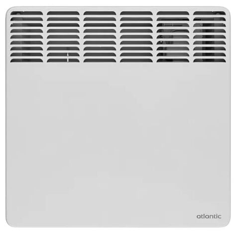 Radiateur convecteur électrique 1250 W F617 horizontal, boîtier digital programmable, blanc
