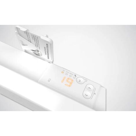 Radiateur convecteur électrique 1250 W F617 horizontal, boîtier digital programmable, blanc