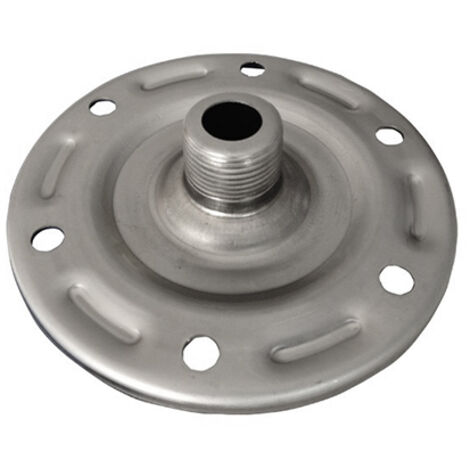 Varem – Contre bride inox Ø150 – Pour réservoir à vessie 19 à 100 litres – Filetage 1" (26x34) – Poids 0,4 kg