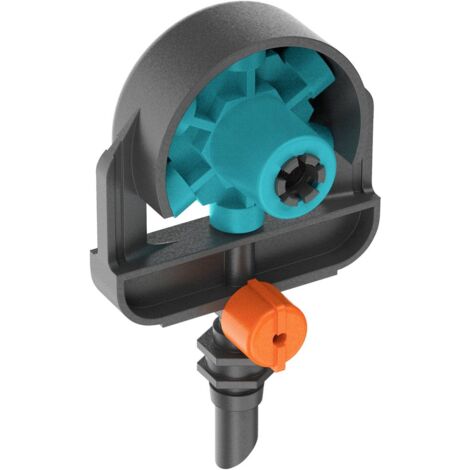 Gardena – Buse de pulvérisation 6 en 1 pour arrosage jardin – Tête rotative 90°/180°/270°/360° – Compatible tuyau 13 mm – 2 pièces – 1332420