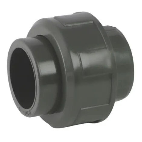 Manchon union PVC pression 3 pièces Ø63 mm – Raccord femelle 63 mm – Pression max 16 bars – Matériaux PVC-U et EPDM