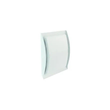 Nicoll – Grille aération VMC 125 mm – Passage d'air 100 cm² – Installation facile à clipser – Pour ventilation intérieure et extérieure