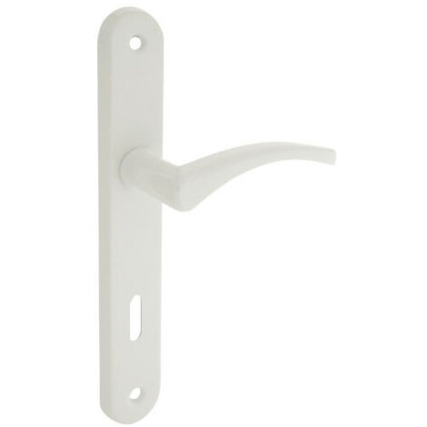 ToniTec Poignée De Porte De Balcon Sans Barre En Aluminium Blanc