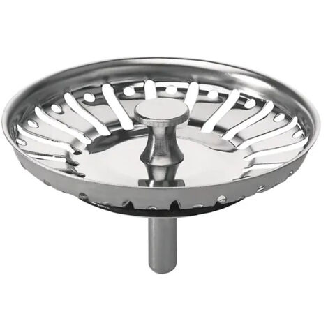 Panier chromé diamètre 83mm pour bonde d'évier WIRQUIN. (1/2)