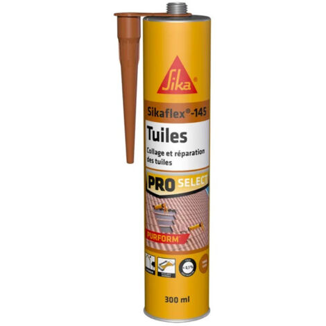 Sika – Colle souple pour tuiles – Polyuréthane mono composant – Application facile – Bonne adhérence sur supports variés – 300ml