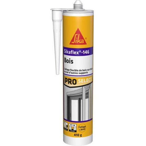 Sika – Mastic de fixation pour bois dur et teck – Résistance mécanique et intempéries – 290 ml – 651292