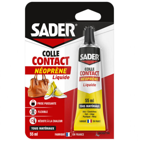Colle néoprène contact Sader liquide  Conditionnement: 55ML
